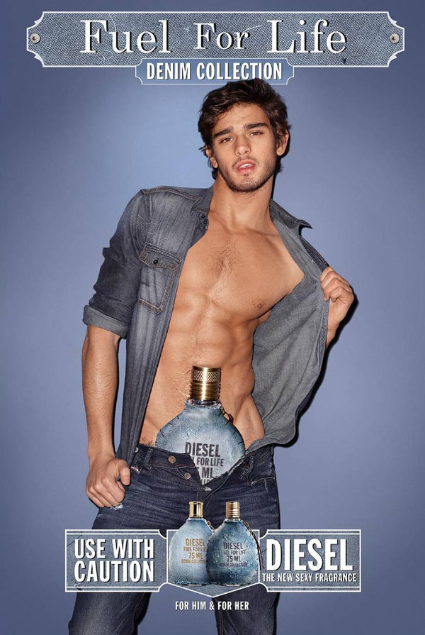 Advertising fragrance Fuel for life Denim Collection for man