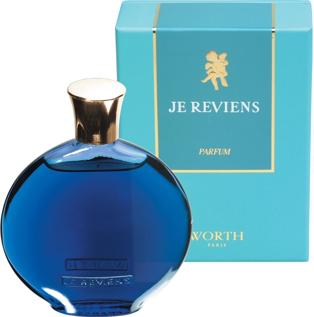 worth perfume blue bottle