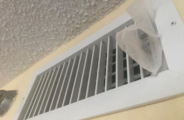 Attach Dryer Sheet Strips to Vents