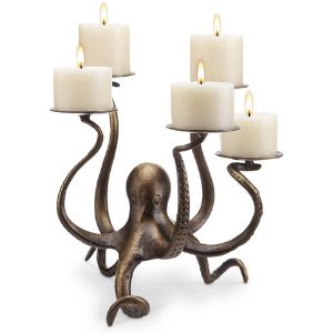 SPI Home Octopus Pillar Candelabra