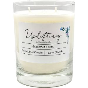 Uplifting Grapefruit Mint Aromatherapy Candle