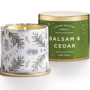 Illume Noble Holiday Collection Balsam & Cedar Demi Vanity Tin