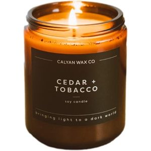 Calyan Wax Cedar & Tobacco Candle