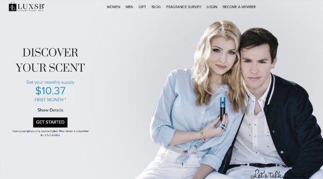 LUXSB Luxury Scent Box Perfume Subscription Designer Niche Fragrances