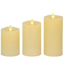 Luminara Ivory Flameless Candle Pillars