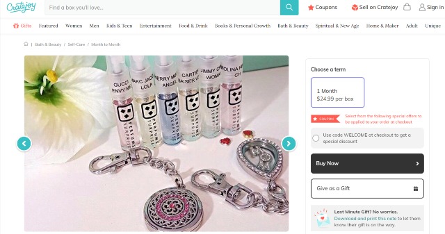 Perfume Surprise Subscription Box Cratejoy