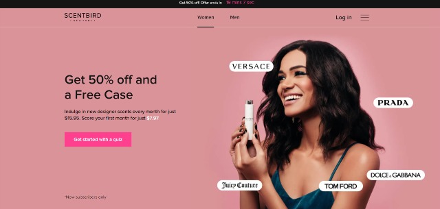 scentbird.com website