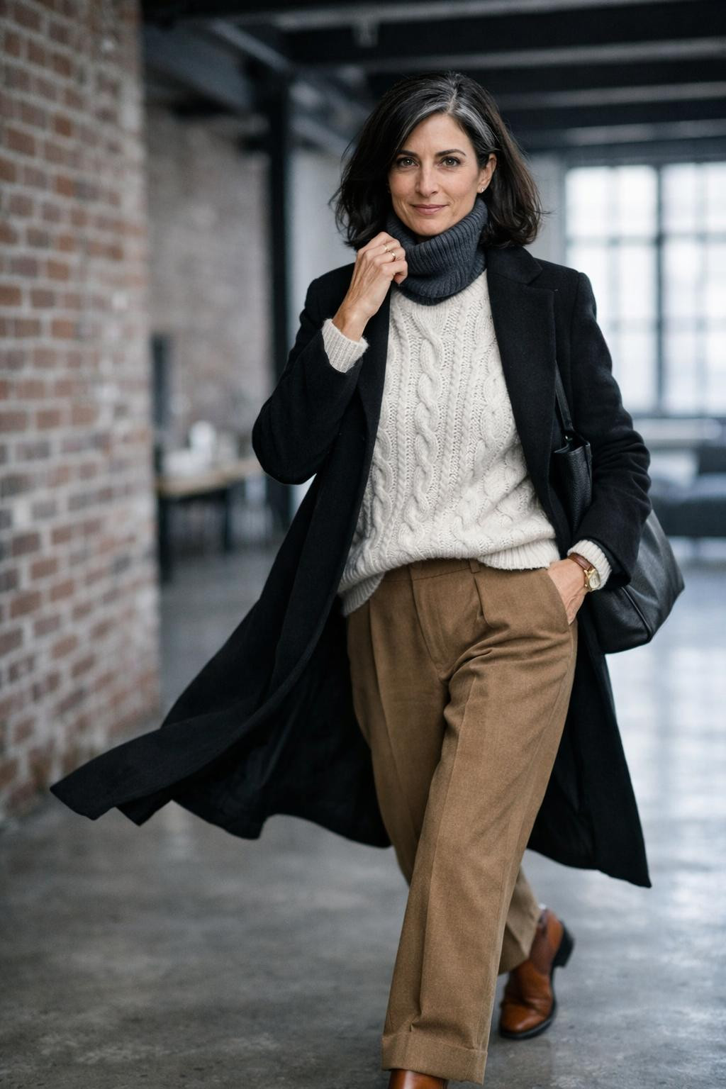 Winter shoes with cognac Chelsea boots in loft