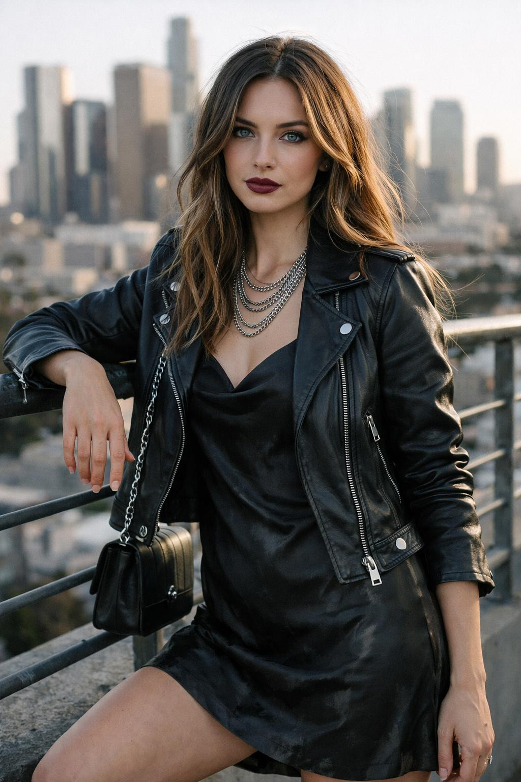 Valentine's Day hairstyles with sleek romantic waves and glossy finish