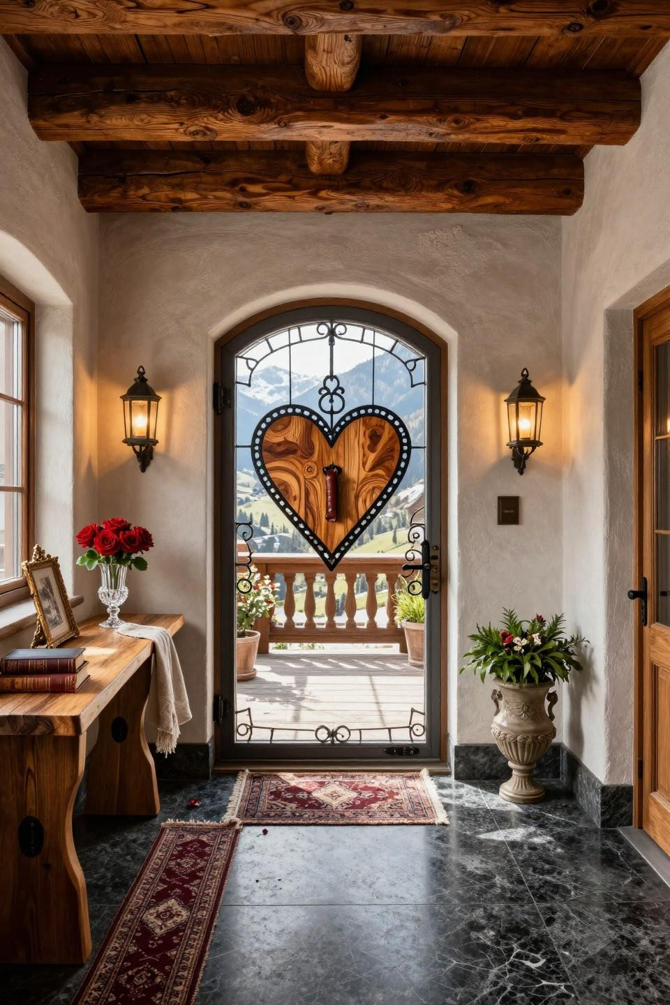 Heart door hanger as museum-quality commissioned metalwork