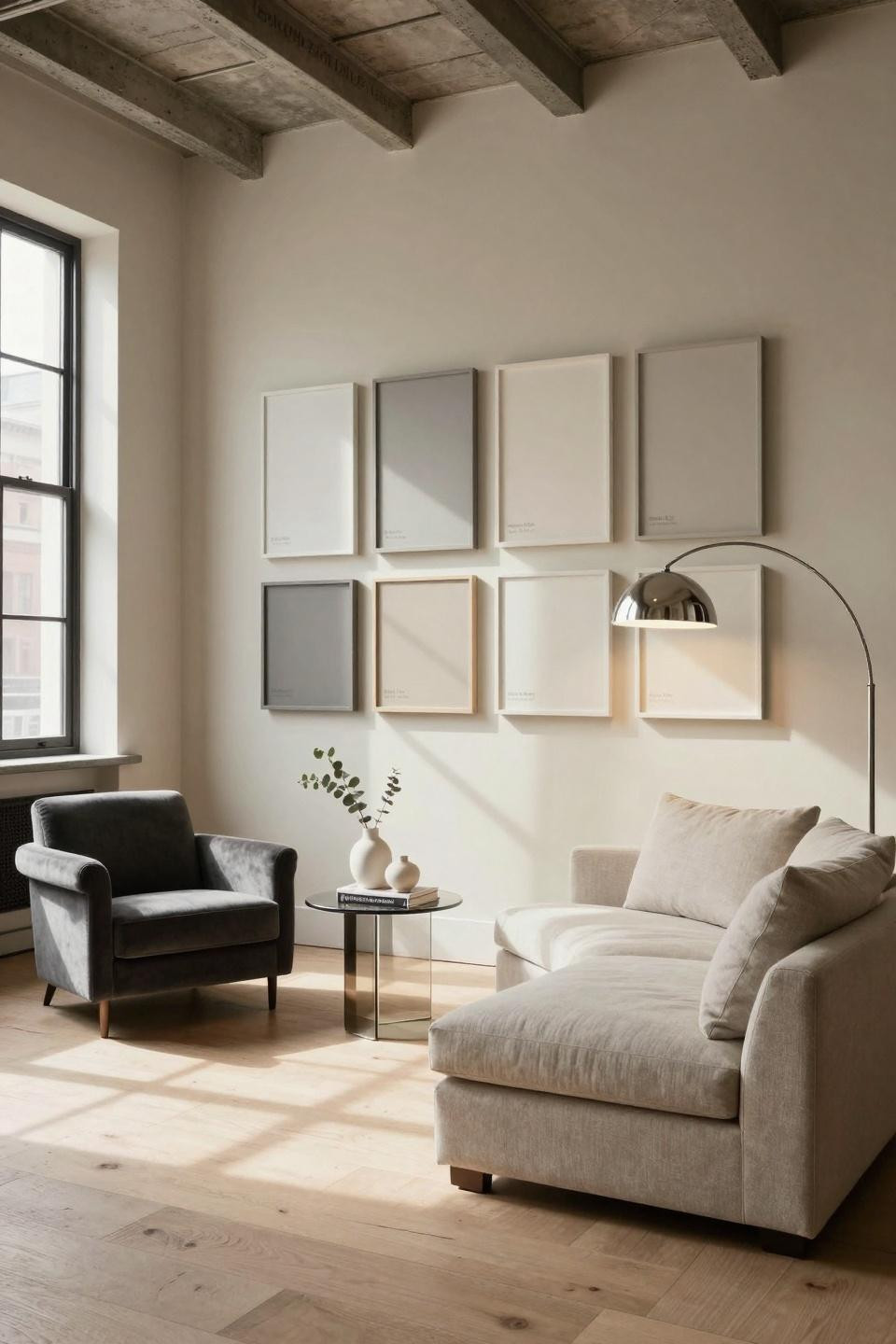 Best paint colors for living room with Farrow & Ball neutral palette display