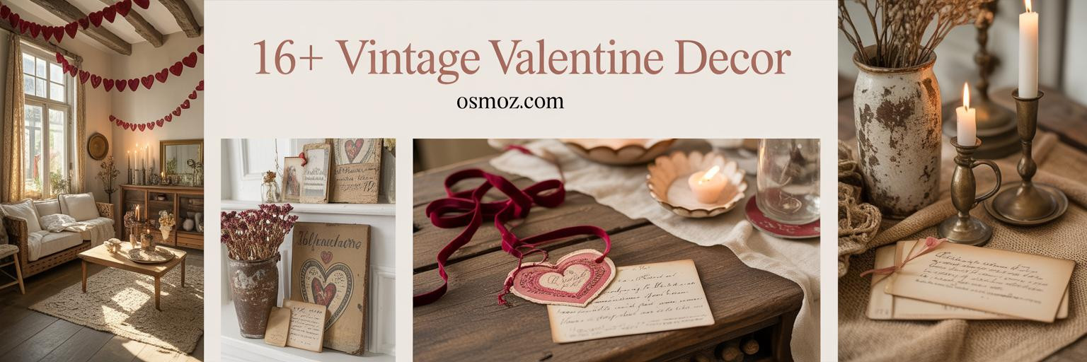 16+ Vintage Valentines Decorations for Romantic Rooms
