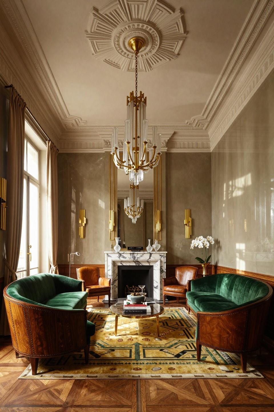 Living room colour schemes with Farrow & Ball Railings high-gloss lacquer finish