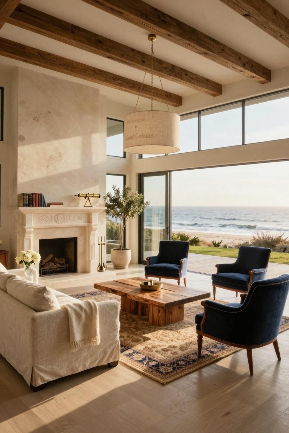 Photo inspiration: 21 Beachy Living Room Designs In Linen Limestone And Light Photo Inspiration