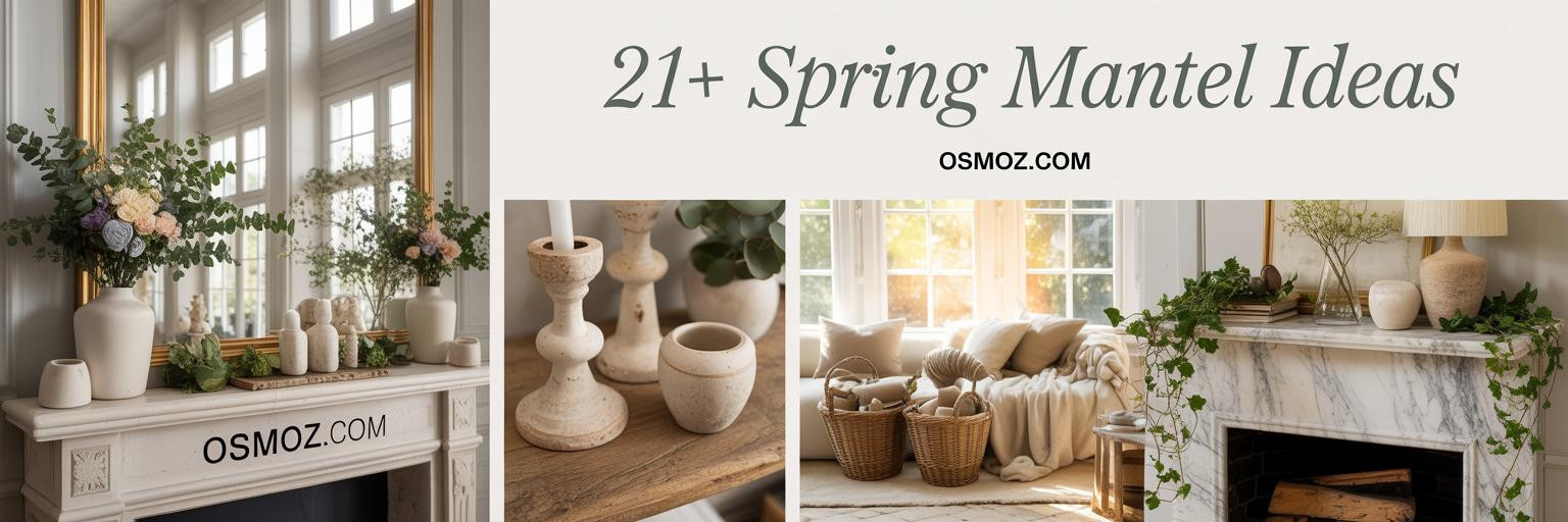 21+ Spring Mantel Decorating Ideas for Light-Filled Rooms
