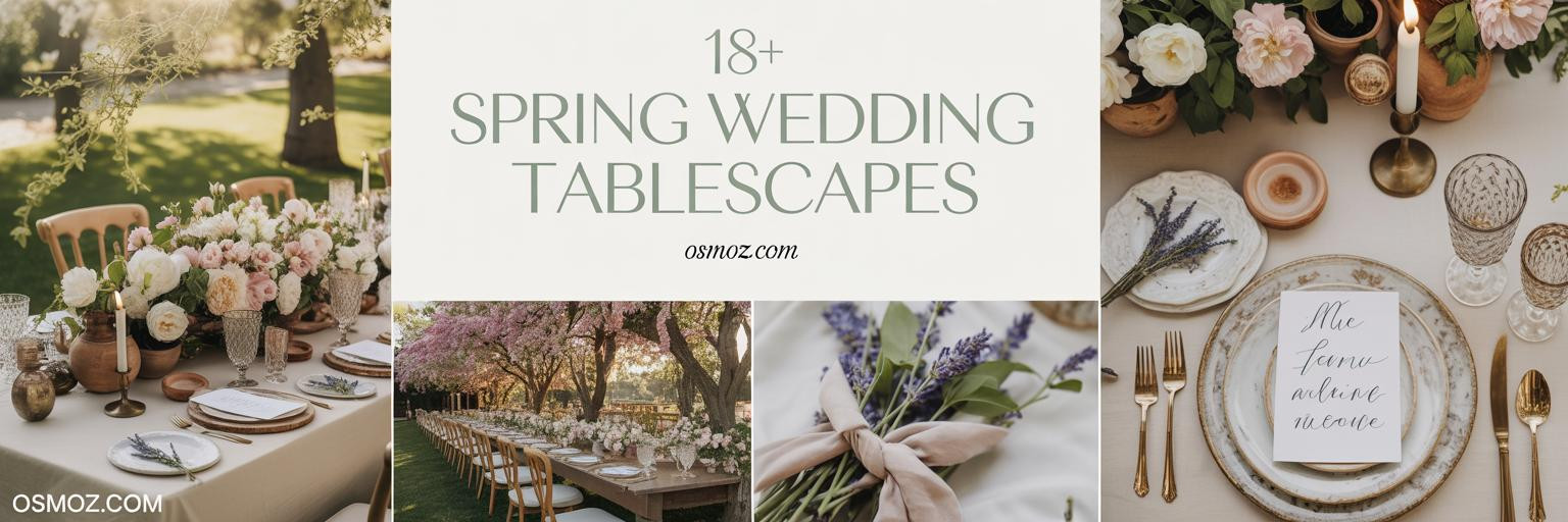 18+ Spring Wedding Tablescapes That Radiate Garden Romance
