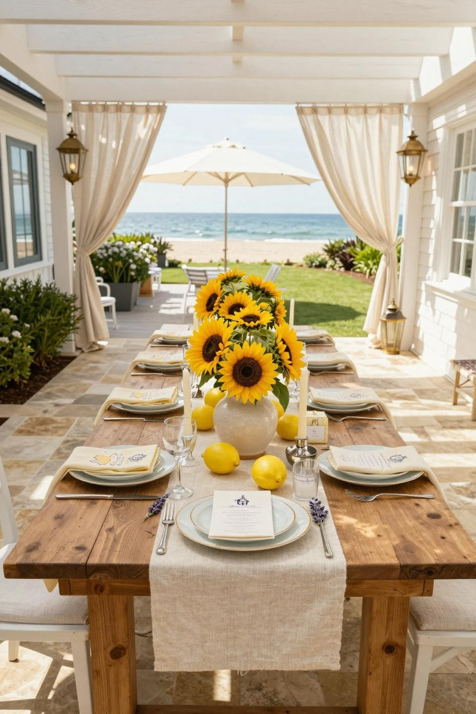 September baby shower themes featuring French limestone table in Haussmann apartment