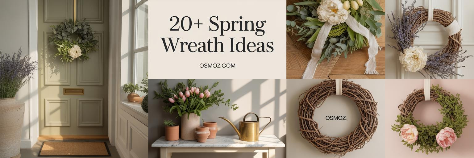 20+ Spring Wreath Ideas That Bring Light and Life to Your Entryway
