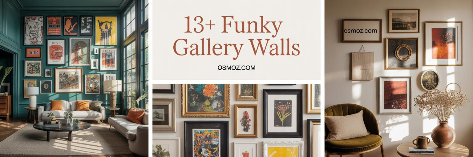 13+ Funky Gallery Wall Ideas for Bold, Collected Spaces
