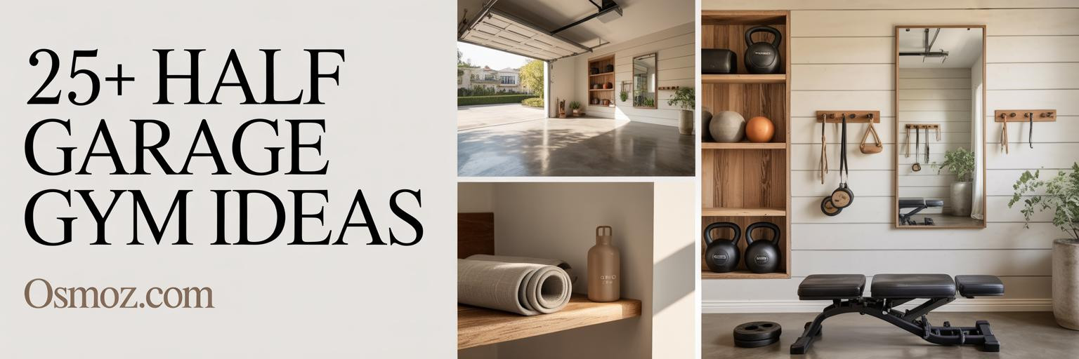 25+ Half Garage Gym Ideas for a Sleek Workout Space
