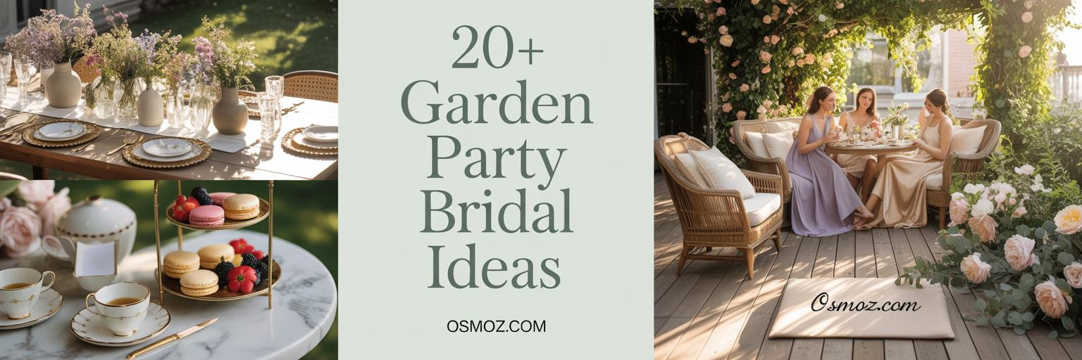 20+ Garden Party Bridal Shower Ideas in Natural Light
