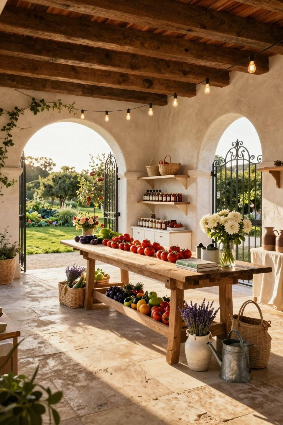 Farmstand ideas small farm with French Riviera limestone and heritage orchards