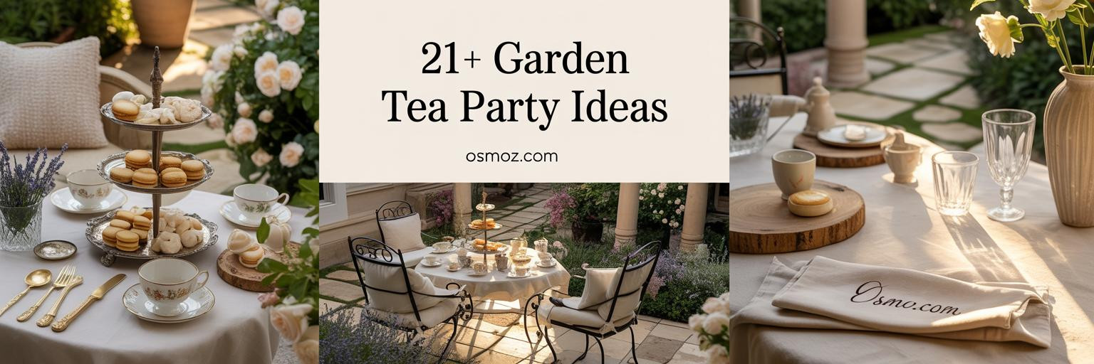 21+ Garden Tea Party Ideas with Limestone and Linen Elegance
