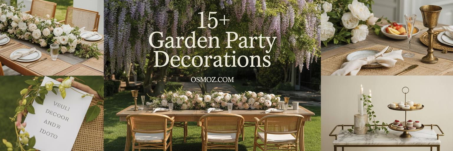 15+ Garden Party Decorations That Evoke Timeless Elegance
