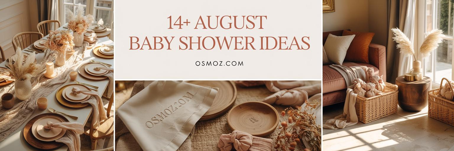 14+ August Baby Shower Ideas in Soft Linen and Golden Light
