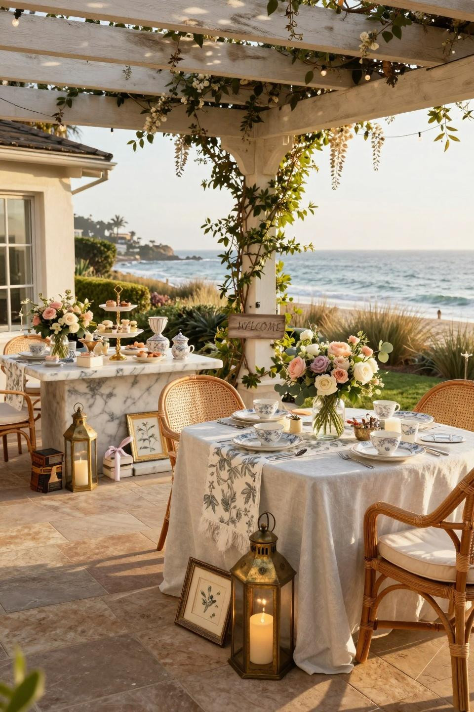 Baby shower ideas simple in execution, sophisticated in material choice