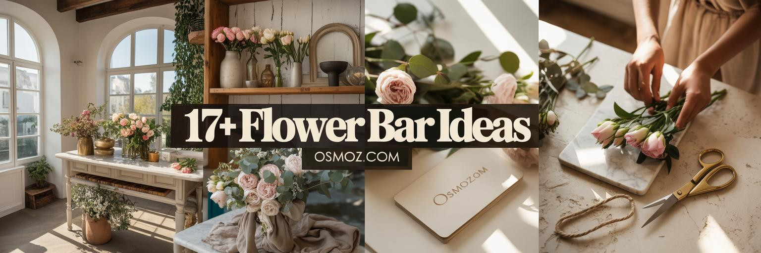 17+ Flower Bar Ideas for a Light-Filled Bouquet Studio
