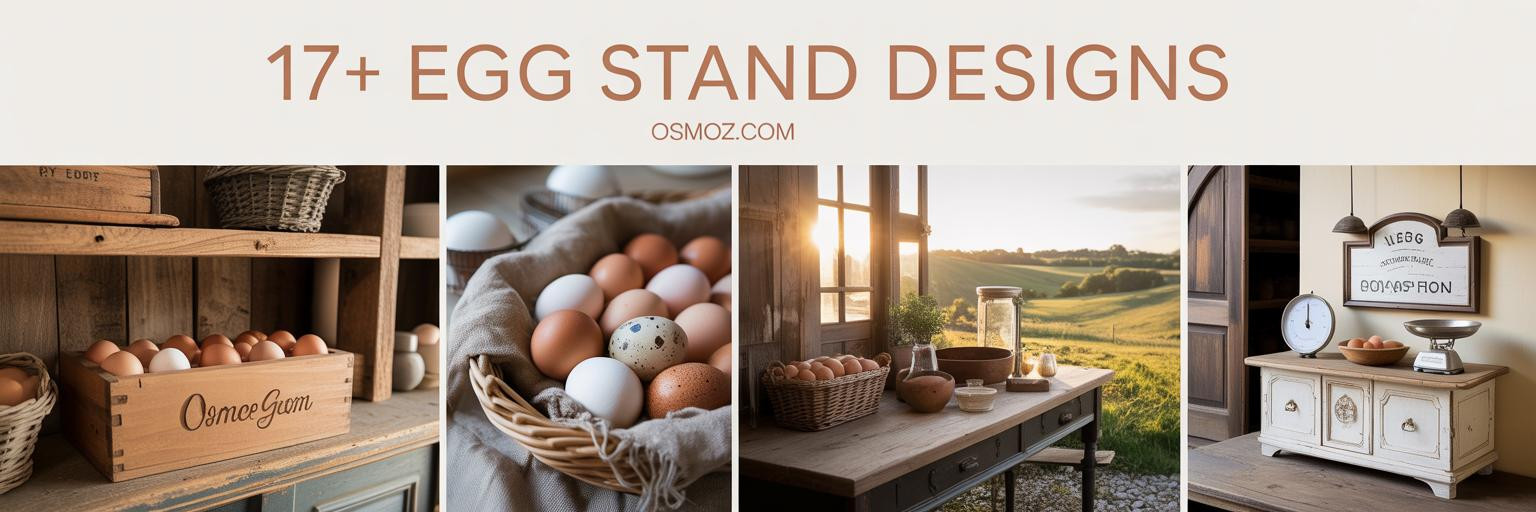 17+ Egg Stand Designs That Bring Farmhouse Elegance Home
