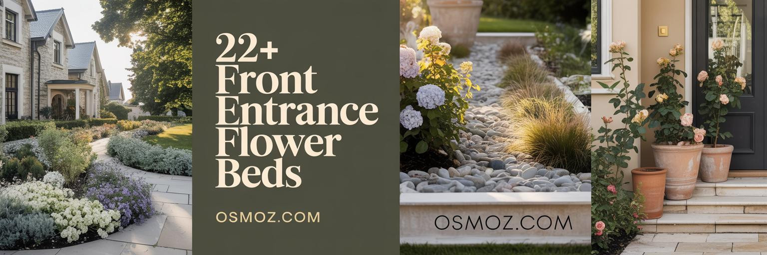 22+ Flower Bed Ideas to Transform Your Front Entrance

