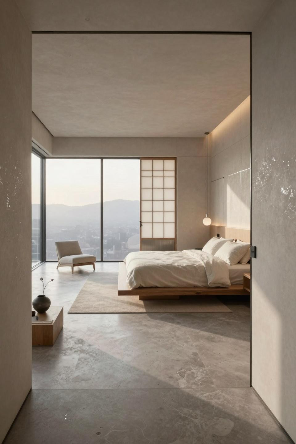 Bedroom inspirations neutral showcasing bleached ash bed with platinum details in villa