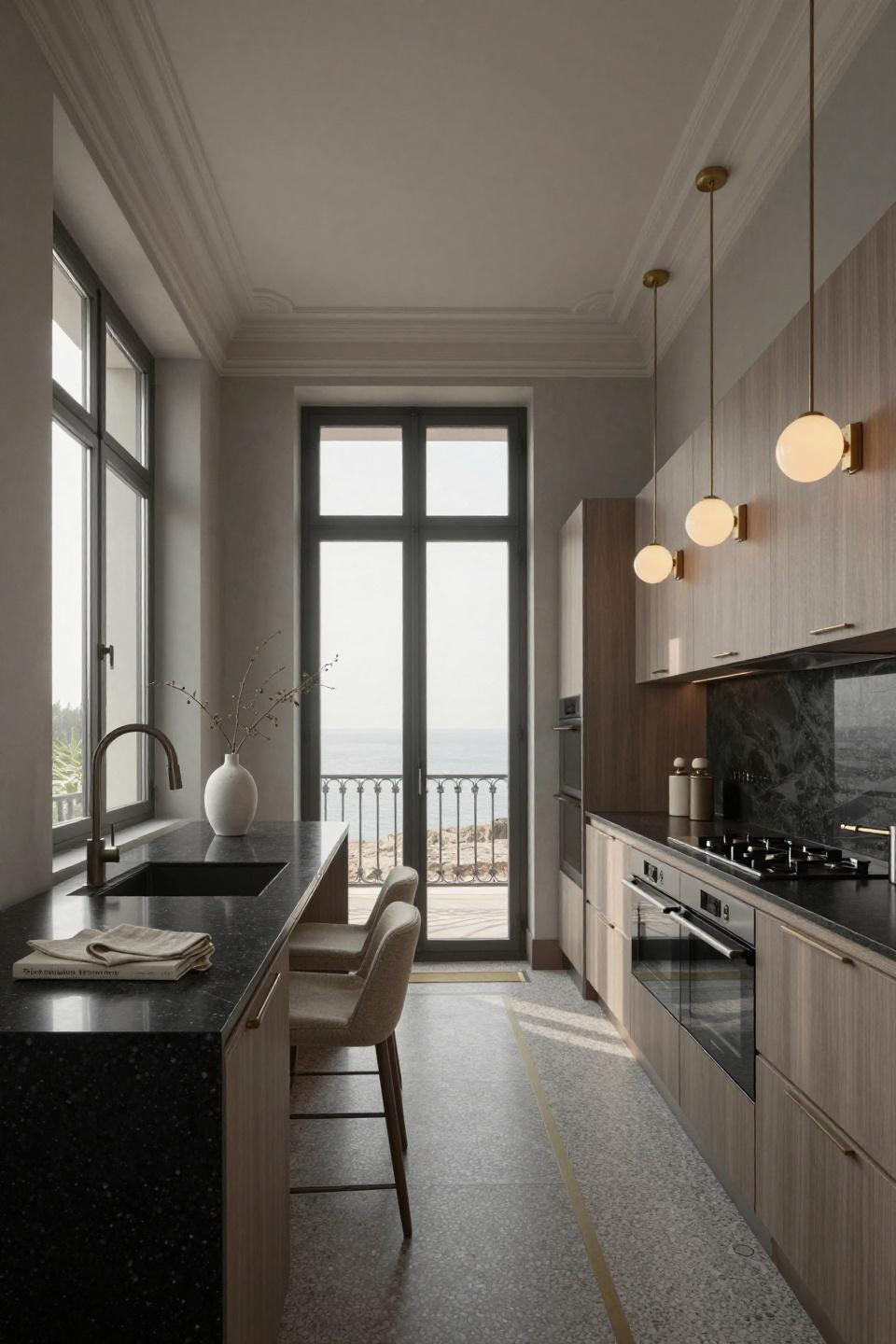 Small kitchen ideas on a budget through Scandinavian minimalism
