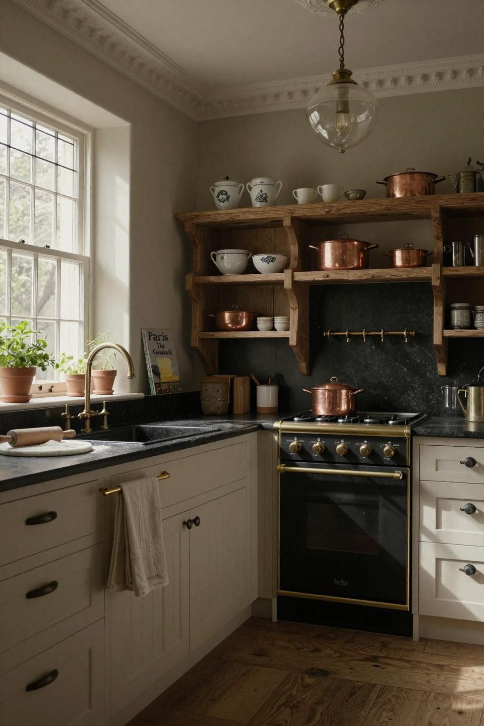 Very Small Kitchen Ideas Tiny Houses with reclaimed wood shelving and granite counters