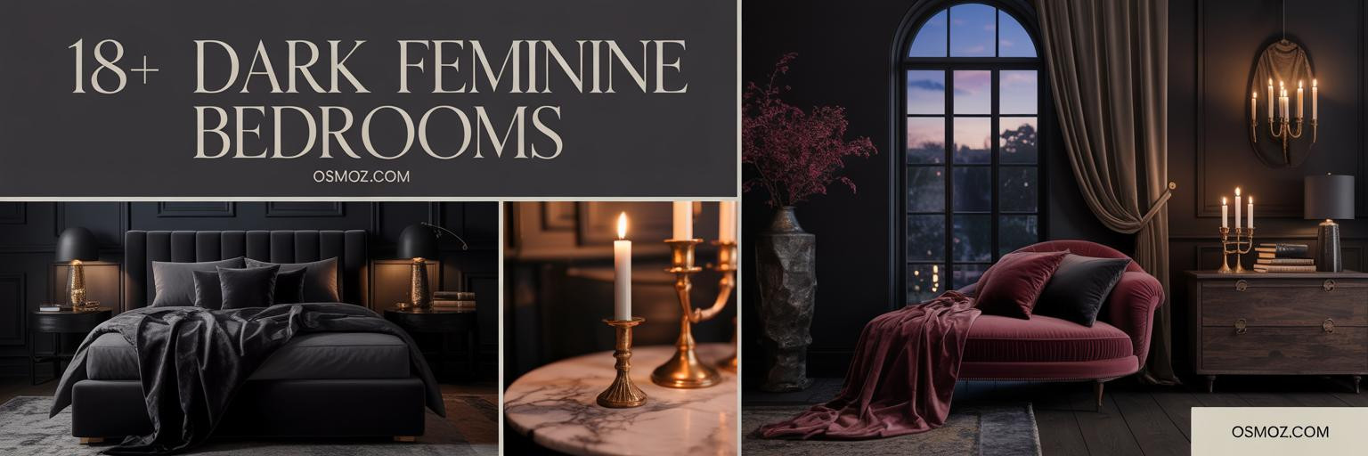 18+ Dark Feminine Bedroom Ideas Draped in Velvet and Candlelight
