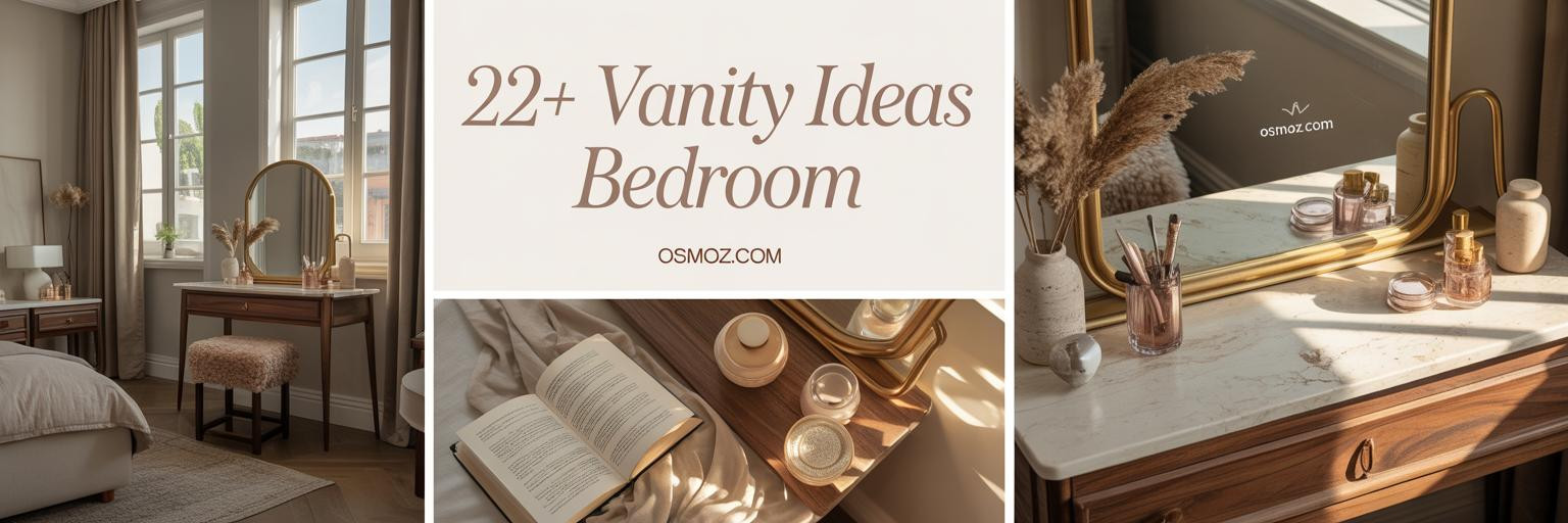 22+ Vanity Ideas Bedroom: Marble, Brass and Morning Light
