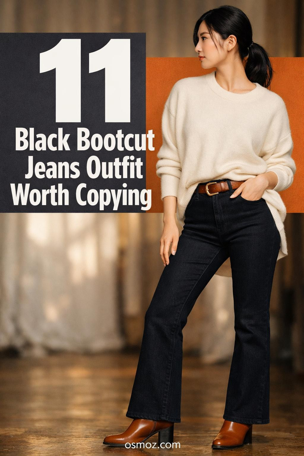 11+ Black Bootcut Jeans Outfits That Feel Modern
