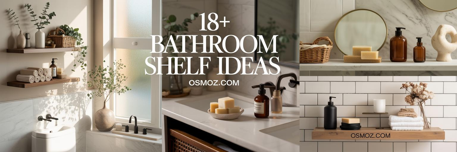 18+ Bathroom Shelf Ideas for Light-Filled Spa Serenity

