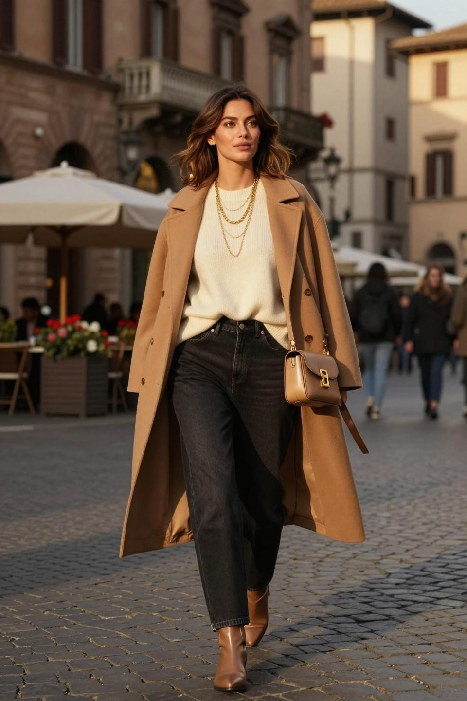 Black Levi jeans outfits European plaza candid moment