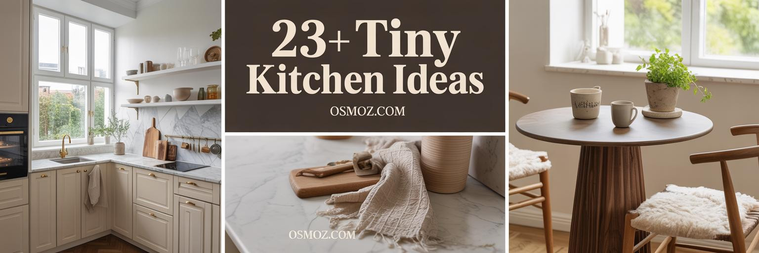 23+ Tiny Kitchen Ideas That Make Small Spaces Feel Luminous
