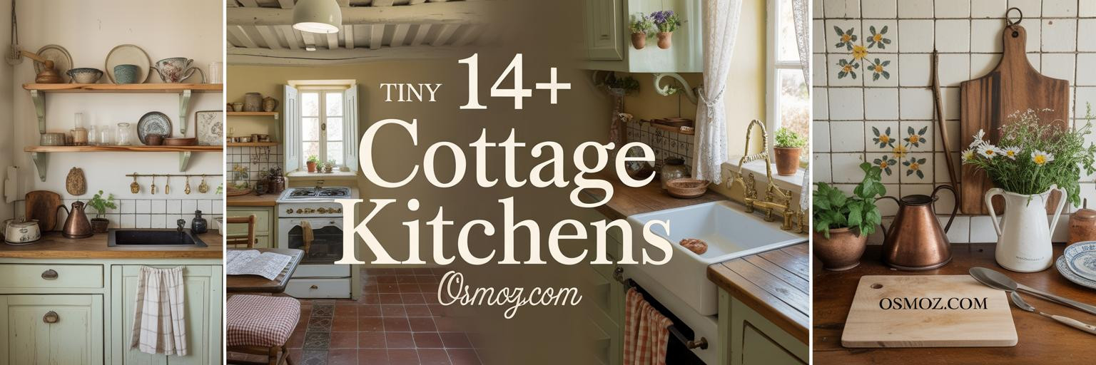 14+ Tiny Cottage Kitchen Spaces with Vintage Charm and Light
