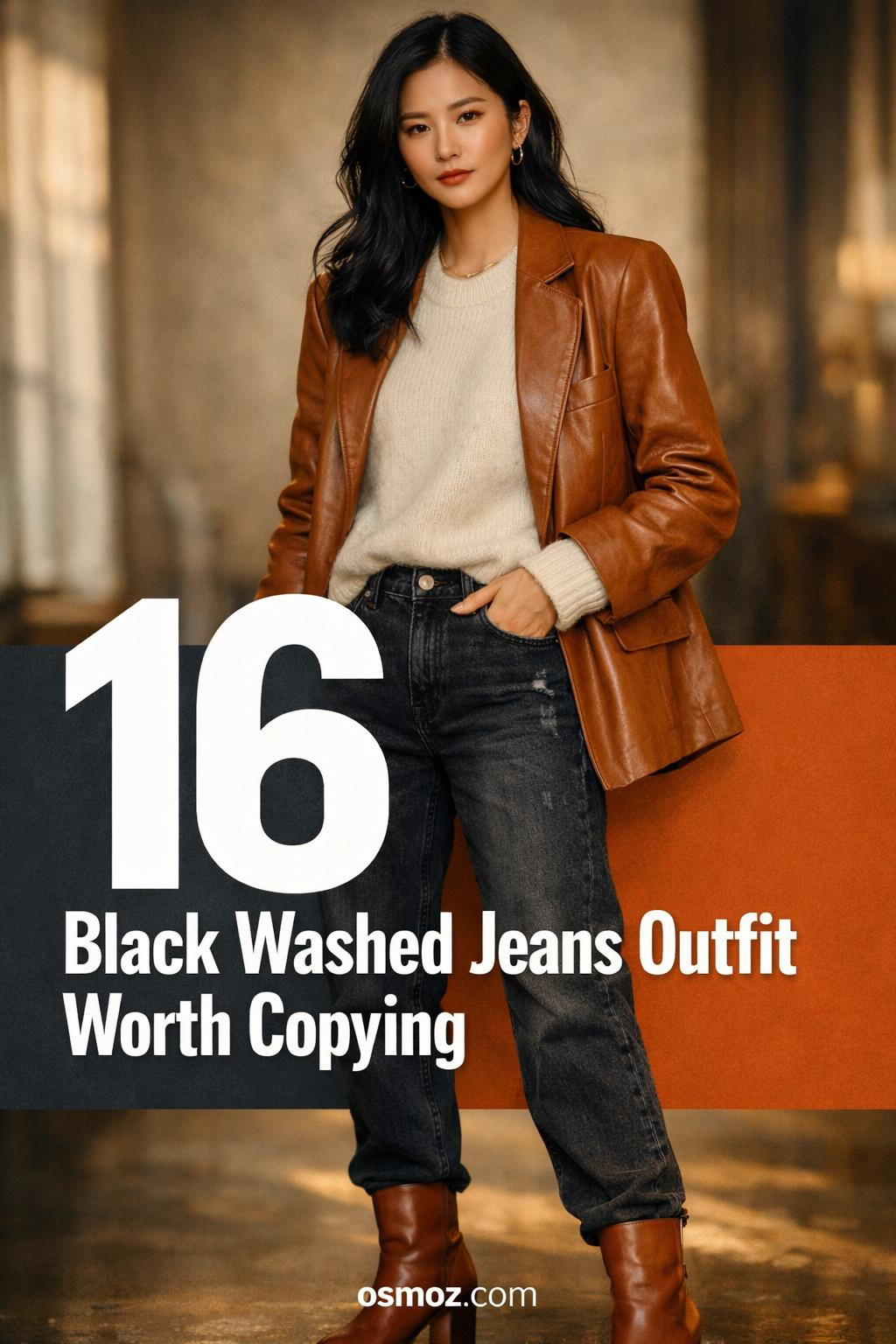 16+ Black Washed Jeans Outfits That Feel Effortless
