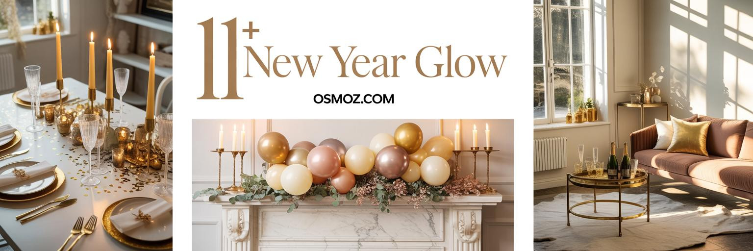 11+ New Year Decorations Ideas for a Champagne Gold Glow
