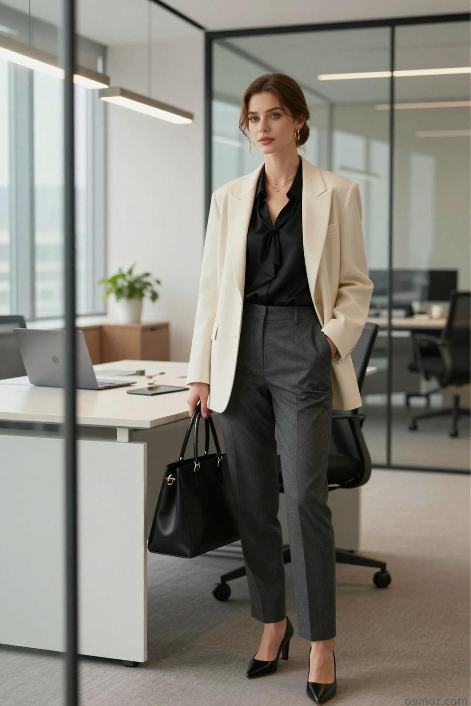 Ootd Korean style office outfit