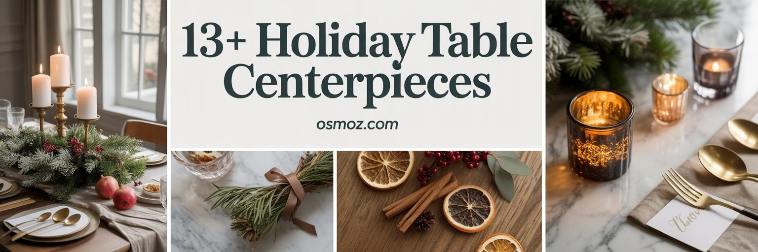 13+ Holiday Centerpieces for Tables That Bring Warmth Home
