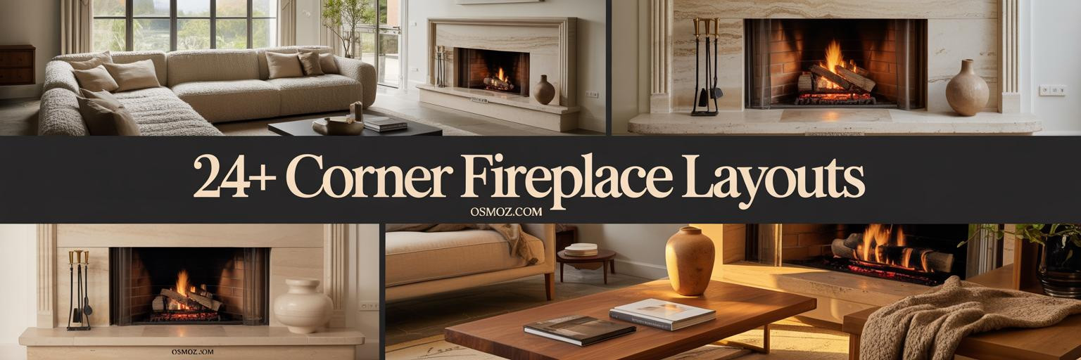 24+ Corner Fireplace Living Room Layouts That Anchor Every Space
