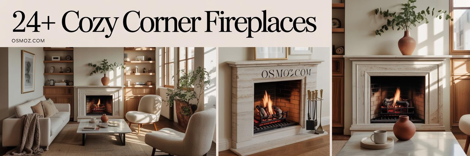 24+ Small Living Room With Corner Fireplace Designs That Frame the Glow

