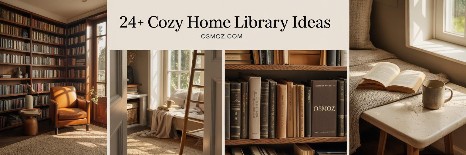 24+ Cozy Home Library Ideas That Bring Warmth to Every Corner
